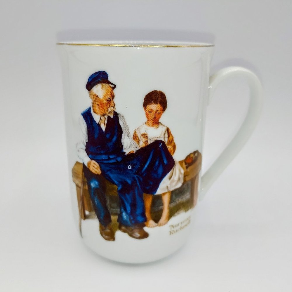 1982 Norman Rockwell  "The Lighthouse Keepers Daughter ” Coffee Tea Mug Cup